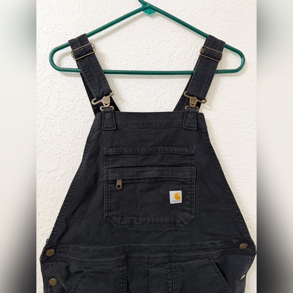 Carhartt Ashland Relaxed Fit Rugged Flex Canvas Shortalls - M - Picture 2 of 12